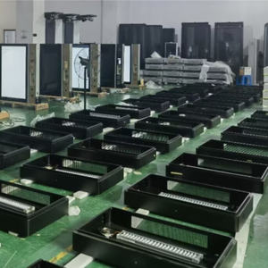 Affichage numérique extérieur Android 55 pouces, étanche IP65, kiosque mural <span class=keywords><strong>avec</strong></span> écran tactile 4K pour la vente au détail - Product Image 4