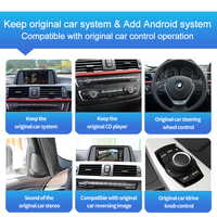 Autoradio sans fil CarPlay Android Auto pour BMW Série 1 F20 2017-2019 Système EVO Multimédia 4G WiFi BT GPS Navigation
