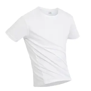 Kaus Oblong Kerah Kru Longgar Kaus Grafis Berat Kaus Polos Kustom Tshirts Kosong Dropshipping Polyester