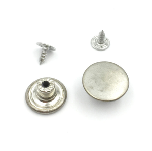 Botón de Latón Personalizado con Logotipo, Forma Plana Plateada de 17 mm para Jeans de <span class=keywords><strong>Hombre</strong></span> - Product Image 2
