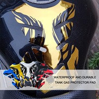 Protection de réservoir de carburant pour moto, autocollant décoratif en forme d'arête de poisson, accessoires décoratifs pour moto de rue et scooter