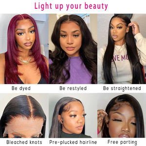 Pelucas baratas de venta directa de fábrica con precio bajo para encaje de longitud larga <span class=keywords><strong>leche</strong></span> cruda virgen cabello humano brasileño - Product Image 4