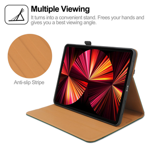 Étui Bojin pour <span class=keywords><strong>iPad</strong></span> <span class=keywords><strong>Pro</strong></span> <span class=keywords><strong>11</strong></span> pouces 4e/3e/<span class=keywords><strong>2e</strong></span>/1re <span class=keywords><strong>génération</strong></span> 2022/2021/<span class=keywords><strong>2020</strong></span>/2018, en cuir PU, avec support, fermeture magnétique, fonction veille automatique, fin et élégant - Product Image 3