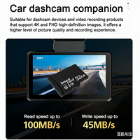 Carte mémoire U3, V30 128 Go de qualité industrielle pour enregistrement continu, carte Mini SD stable pour la vidéosurveillance, enregistrement en boucle pour caméra embarquée