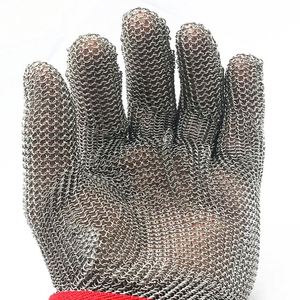 Gants en fil d'acier inoxydable haute résistance, protection contre les coupures de niveau 5 pour la sécurité industrielle - Product Image 3