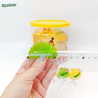 Sucettes multicolores en forme de cube, saveur orange et citron, emballage en boîte, emballage personnalisé, vente en gros