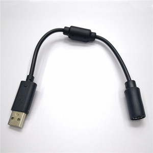 Черно-серый USB-удлинитель для ПК, кабель-переходник для Microsoft <span class=keywords><strong>Xbox</strong></span> 360, проводной контроллер, геймпад - Product Image 1