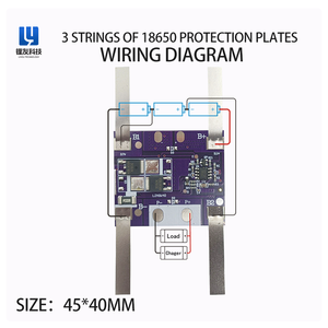 BMS 3S 6A <span class=keywords><strong>10A</strong></span> 11.1V pin hệ thống bảo vệ lzasw40 mô hình 3-string pin lithium Board 45*40 mét <span class=keywords><strong>PCB</strong></span> & pcba - Product Image 5