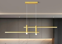 Minimalistische Geometrische Lineare Pendelleuchte Metall Silikagel Nordisch Modern Esszimmer Insel-Lampe Designer Großhandel