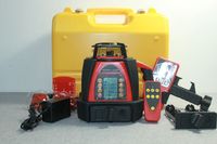 Kit de niveau laser rotatif industriel, auto-nivelant, horizontal/vertical, récepteur laser, étui de transport, haute précision, 20 arc-secondes pour