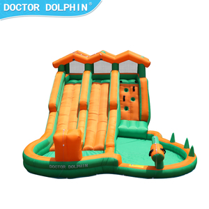 Bác Sĩ Cá Heo Ngoài Trời Trẻ Em Lễ Hội Trò Chơi Trượt Nước Inflatable Combo Race Bounce House Inflatable Trượt Nước Combo - Product Image 6