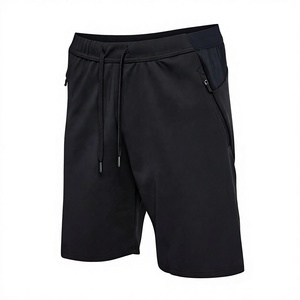 Pantalones Cortos Formales de Verano para Hombre, Tejidos, 100% Poliéster, Cierre con Cordón, Transpirables, Ecológicos, Antiarrugas, de Secado Rápido, Color Sólido - Product Image 1