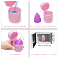 Esterilizador y Estuche de Almacenamiento para Copa Menstrual Huanqingsha CupMate, Soporte para Copa Menstrual, Copa de Limpieza para Copa Menstrual