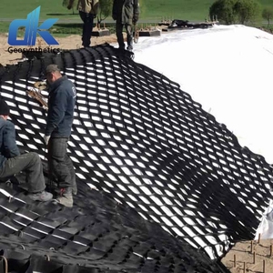 แผ่นจีโอเซลล์ HDPE สำหรับงานปูพื้นกรวดในทางรถวิ่ง  แผ่นพลาสติกรูปทรงรังผึ้งสำหรับควบคุมการกัดเซาะของพื้นที่ลาดชัน  แผ่นจีโอเซลล์สำหรับงานก่อสร้างกำแพงกันดินและปูพื้นกรวด - Product Image 2