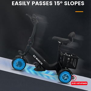 Scooter de voyage KSM-902, seulement 16 kg, scooter électrique à 3 roues pour adultes et personnes âgées avec cabine, vitesse maximale de 25 km/h - Product Image 4