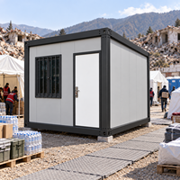 Maison préfabriquée modulaire en conteneur pour les secours en cas de catastrophe, abri d'urgence et camp de rétablissement temporaire