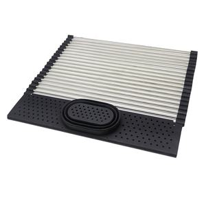 Estante de secado de platos enrollable, escurridor ajustable sobre el fregadero, de silicona, venta al por mayor - Product Image 6