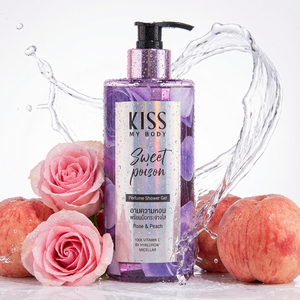 Gel douche parfumé Kiss My Body Sweet Poison, senteur irrésistible, 380 ml. pour un nettoyage en profondeur infusé d'un parfum inoubliable - Product Image 5