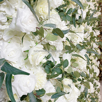 Sun wedding Simulierte künstliche 3D-Blumenwand Rollen Sie Hochzeits hintergrund Wand blumen auf