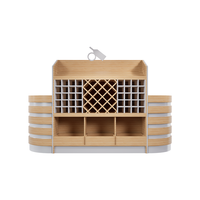 Casier à vin commercial avec structure robuste, utilisation polyvalente. Idéal pour les supermarchés et les magasins de proximité.