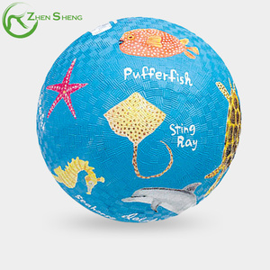 Zhensheng fábrica OEM chico fútbol goma patio de recreo pelota de fútbol para la promoción - Product Image 4