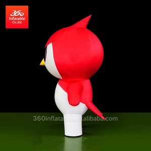 移动充气卡通吉祥物动物红鸟装饰促销广告充气服装出售 - Product Image 2