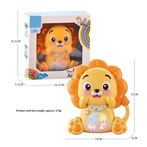 Nouveaux jouets musicaux électroniques en plastique pour enfants, interactifs parent-enfant, éducatifs, mignons, en forme d'animaux : <span class=keywords><strong>lion</strong></span>, éléphant - Product Image 5