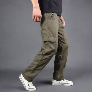 Vente directe d'usine de pantalons cargo multi-poches pour hommes, pantalons en coton pour hommes, pantalons amples de <span class=keywords><strong>grande</strong></span> <span class=keywords><strong>taille</strong></span>, pantalons décontractés - Product Image 6