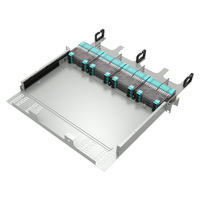 1U 19 pouces 192CORE LC-SJS/MPO FTTH fibre optique ODF panneau de brassage avant arrière conception mobile montage en rack 1U 19 pouces 192CORE fibre optique