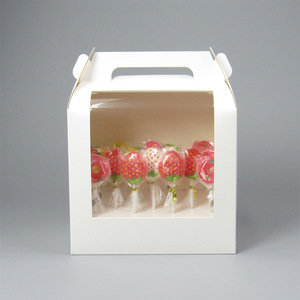 Cajas <span class=keywords><strong>de</strong></span> Embalaje Personalizadas <span class=keywords><strong>de</strong></span> Cartón <span class=keywords><strong>Blanco</strong></span> para Cake Pops, Dulces, Cajas <span class=keywords><strong>de</strong></span> Exhibición para Piruletas <span class=keywords><strong>de</strong></span> <span class=keywords><strong>Chocolate</strong></span> con Ventana Transparente - Product Image 2