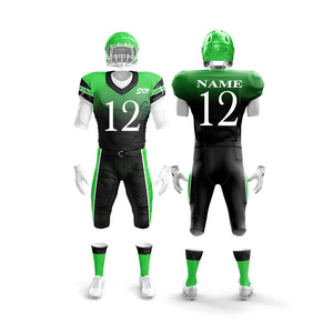 Uniforme Deportivo Personalizado de Fútbol Americano y Rugby, Jersey de Competición, Uniforme de Entrenamiento, Traje Deportivo con Número de Jugador AF10, Manga Corta - Product Image 2