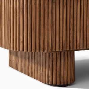 Ajunion hiện đại sang trọng Đồ nội thất phòng khách gỗ hình chữ nhật Bàn cà phê an toàn góc tròn bàn cà phê với giấu ngăn kéo - Product Image 6