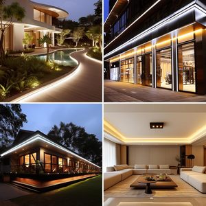 แถบไฟแอลอีดียืดหยุ่นได้ AC220V พีวีซี IP65กันน้ำ252 LEDs/M 3000K/4000K/6000K ไฟภูมิทัศน์ CRI95 12วัตต์/เมตร - Product Image 4
