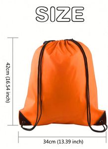 Design Waterproof High Quality Custom 420D Polyester <b>Drawstring</b> <b>Backpack</b> Gym Bags String Back Pack Logo Sport Cinch Sacks - Product Image 4