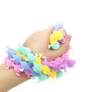 Juguetes <span class=keywords><strong>de</strong></span> cápsula TPR bola peluda suave juguete largo puntiagudo <span class=keywords><strong>gusano</strong></span> elástico bola sopladora para niños regalo juguete suave para mascotas nuevo diseño lindo Rab - Product Image 1