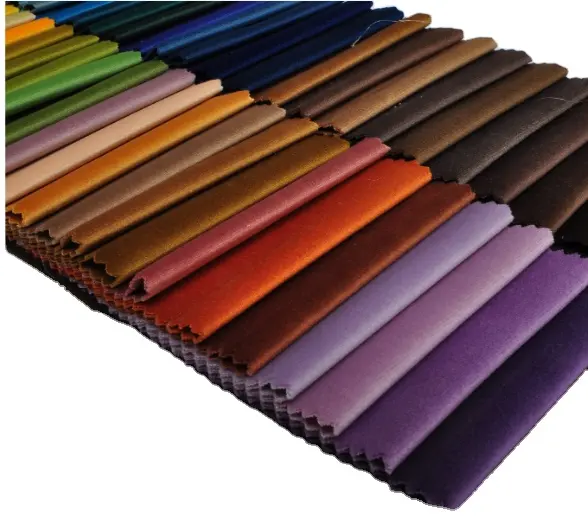Polyester gebreide stof/holland vlakte fluwelen met 80 kleuren voor sofa stof