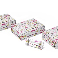 Boîte à oreillers miniatures écologiques recyclées personnalisées pour l'emballage de petits biscuits, bonbons, aliments pour animaux de compagnie, réutilisables