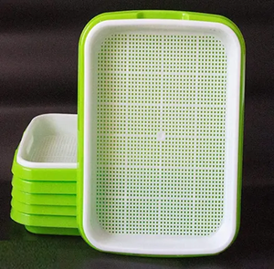 Coltivatore di erba di grano sano senza suolo con coperchio Microgreens Kit di germogliamento vivaio germinazione vassoio di semi da giardino - Product Image 1