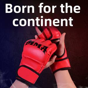 Nouveaux gants <span class=keywords><strong>de</strong></span> <span class=keywords><strong>boxe</strong></span> pour adultes et enfants, demi-doigts, protège-poignets, matériau PU, gants d'entraînement pour le taekwondo, le muay thaï et le sac <span class=keywords><strong>de</strong></span> frappe - Product Image 3