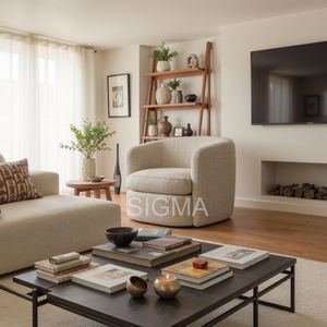Juego de sofá modular de diseño moderno Sofá de lino de rendimiento seccional en forma de L Muebles de sala de estar - Product Image 2