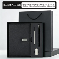 Coffret Cadeau Carnet de Notes A5 Personnalisable Haut de Gamme pour Bureau, Bloc-notes d'Entreprise, Cadeau de Gala Annuel, Personnalisation du Logo, Sans Fil