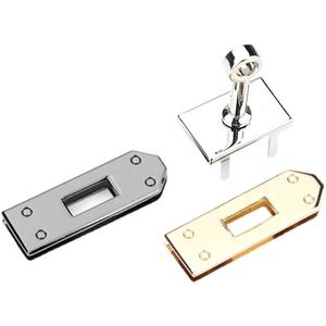 Kadın zarif üçgen dönüş kilidi büküm toka kapatma DIY Metal çanta aksesuarları çanta ve çanta için deri projeleri - Product Image 5