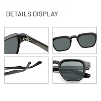 Lunettes de soleil de luxe à protection optimale, forme polygonale irrégulière, style rétro carré simple, UV400, pour l'extérieur et les vacances, unisexe, collection 2026