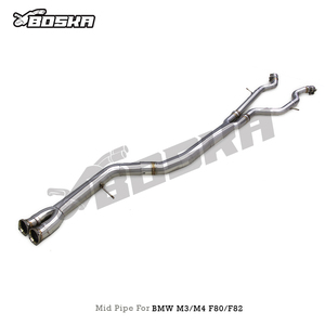 ท่อไอเสียกลาง BOKSA Luxury Exhaust Muffler แบบเดี่ยว ขนาด 1.5 มม. สำหรับ M3/M4 F80/F82 S55 3.0T ปี 2014-2019 ผลิตจากสแตนเลส - Product Image 2