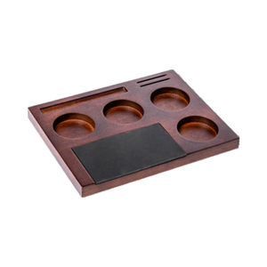 Own Mold Snap-on Disassembly Eco-Friendly Classic Square Barista <b>Tools</b> Multifunction Solid Wood Coffee Tamping <b>Station</b> - Product Image 6