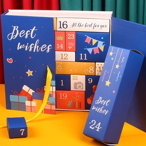 Boîte cadeau surprise de luxe haut de gamme en carton gaufré avec pelliculage brillant, boîte mystère de vacances pleine de surprises - Product Image 4