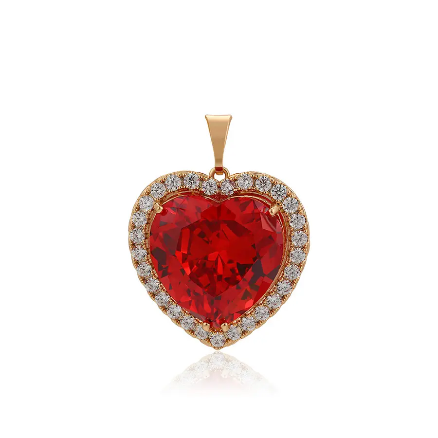 A00605237 xuping jewelry New design fashion elegant luxury high quality ruby 18K gold-plated diamond pendant