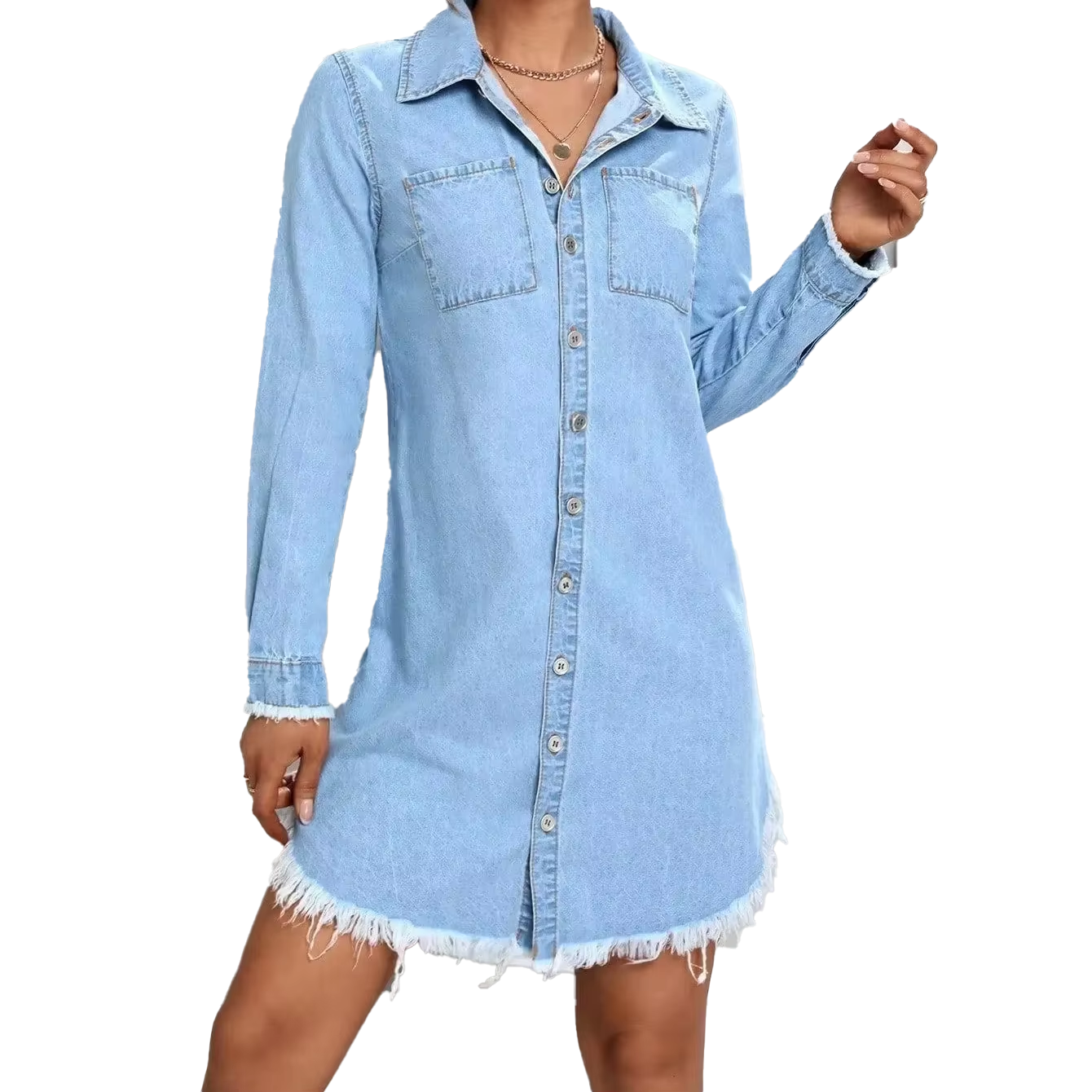 Shop Our Women's Summer Casual Midi Dress with Long Sleeves Shop Our Women's Summer Casual Midi Dress with Long Sleeves