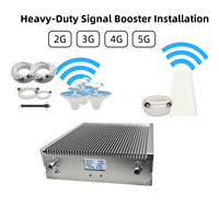 Répéteur de signal double bande 850/1900 MHz EasyBoost 80 dB puissant, kit complet 27 dBm, atteint 2800 ㎡   Couverture pour un amplification fiable du signal