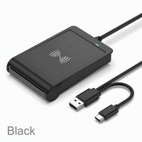 Lecteur de cartes intelligentes sans contact 2-en-1 USB-A USB-C NFC